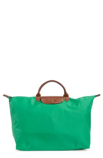 Longchamp Large Travel Duffle Bag In Green