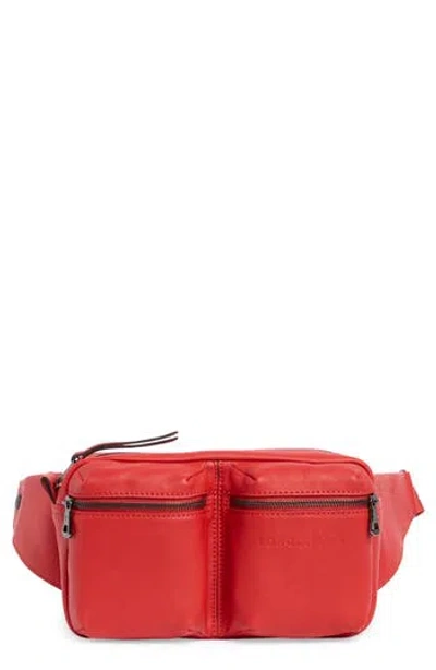 Longchamp Lc3d 2-pocket Belt Bag In Red