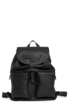 Longchamp Lc3d Large Leather Backpack In Black