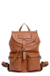 Longchamp Lc3d Medium Leather Backpack In Brown