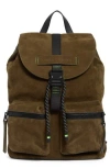 Longchamp Lc3d Nubuck Medium Leather Backpack In Brown