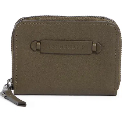 Longchamp Lc3d Zip Card Case In Brown