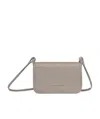 Longchamp Le Foulonné Wallet On Chain In Gray