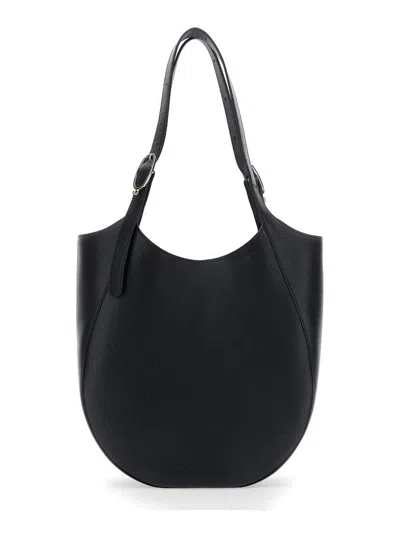 Longchamp Small Le Foulonne Leather Crossbody Bag In Black