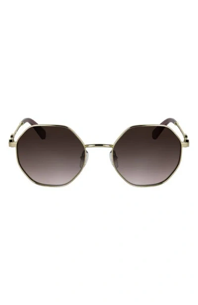 Longchamp Le Foulonné 52mm Gradient Round Sunglasses