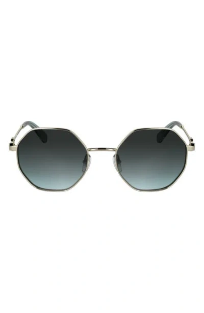Longchamp Le Foulonné 52mm Gradient Round Sunglasses