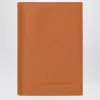 Longchamp Le Foulonné Amber-coloured Passport Case In Brown