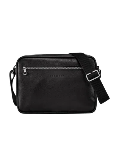 Longchamp Le Foulonné Camera Shoulder Bag In Black