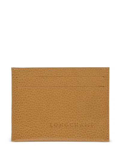 Longchamp Le Foulonné Card Holder In Yellow