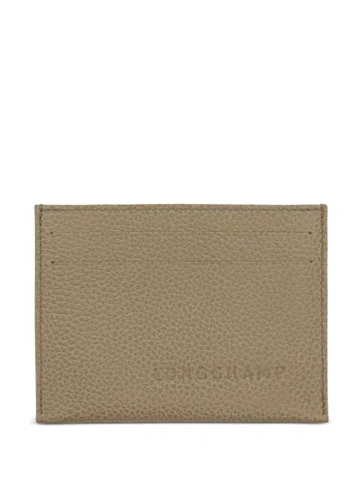 Longchamp Le Foulonné Card Holder In Brown