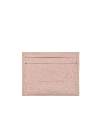 Longchamp Le Foulonné Cardholder In Pink