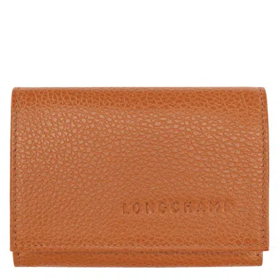 Longchamp Le Foulonne Compact Wallet In ["orange"]