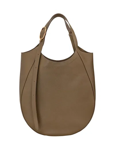 Longchamp `le Foulonné` Extra Large Hobo Bag In Green