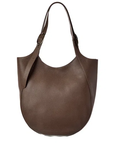 Longchamp Le Foulonné Extra Large Leather Tote In Brown