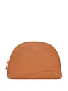 Longchamp Le Foulonné 粒面皮质小袋 In Brown