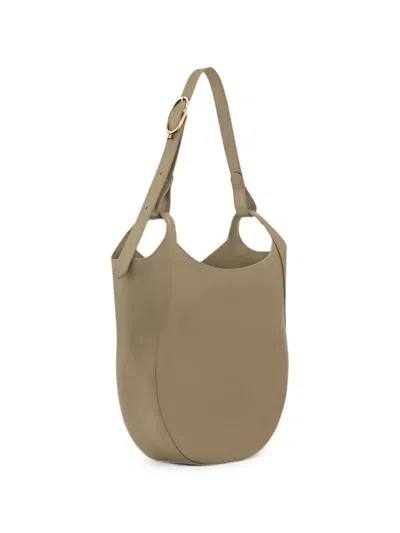 Longchamp Le Foulonné Grained Leather Shoulder Bag In Pattern