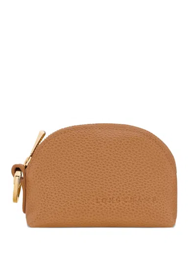 Longchamp Le Foulonné Grained-texture Coin Purse