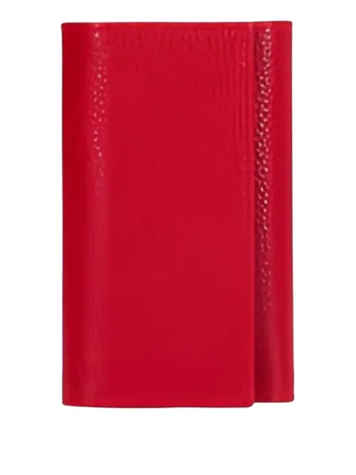 Longchamp Le Foulonne Key Case In Red