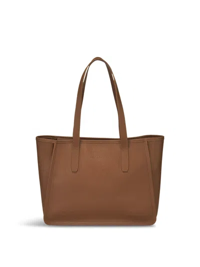 Longchamp Le Foulonné Large Tote Bag In Caramel