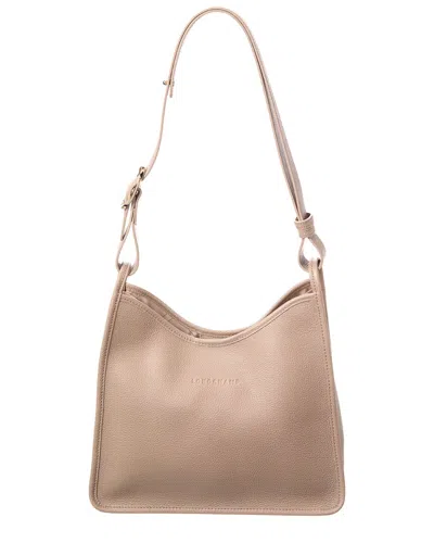 Longchamp Le Foulonne Leather Bag In Gray