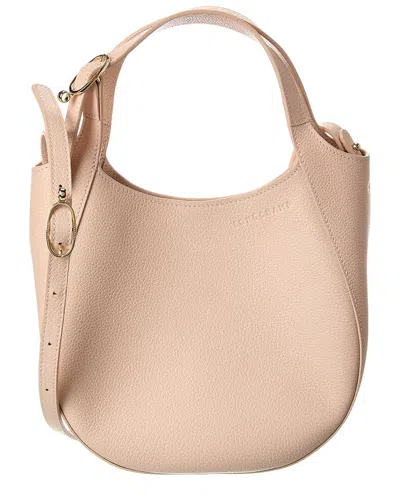 Longchamp Le Foulonne Leather Bucket Bag In Pink