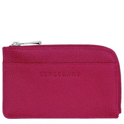 LONGCHAMP LONGCHAMP LE FOULONNE LEATHER CARD HOLDER