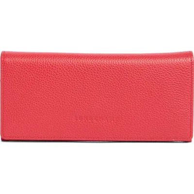 Longchamp Le Foulonne Leather Continental Wallet In Love
