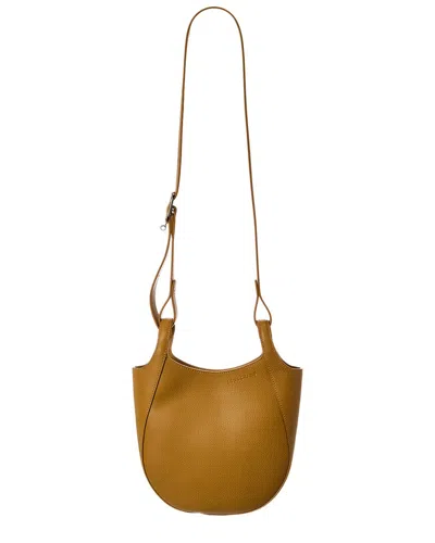 Longchamp Le Foulonné Leather Crossbody In Brown