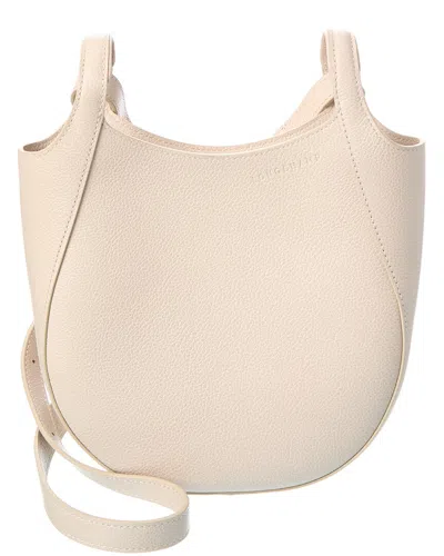 Longchamp Le Foulonné Leather Crossbody In Neutral