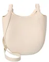 Longchamp Le Foulonné Leather Crossbody In White