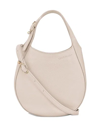 Longchamp Le Foulonné Leather Handbag In Neutral