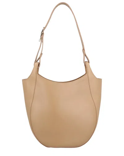 Longchamp Le Foulonné Leather Hobo Bag In Brown