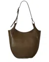 Longchamp Le Foulonné Leather Hobo Bag In Green