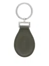 Longchamp Le Foulonné Leather Keyring In Green