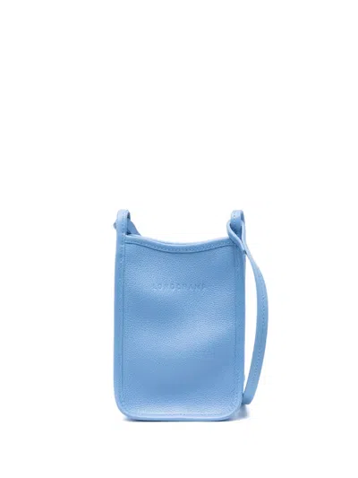 Longchamp Le Foulonné Leather Mini Bag In Blue