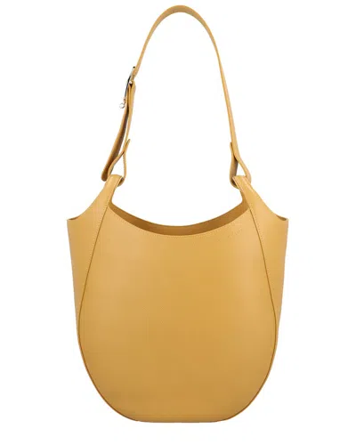 Longchamp Le Foulonne Leather Shoulder Bag In Brown