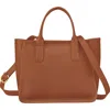 Longchamp Women's Le Foulonné Leather Top Handle Bag