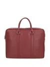 Longchamp Le Foulonne Leather Top-handle Briefcase In Red