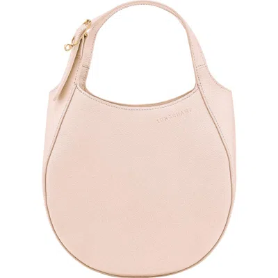 Longchamp Le Foulonné Leather Top Handle Crossbody Bag In Pink