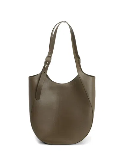 Longchamp Le Foulonné Leather Tote Bag In Brown