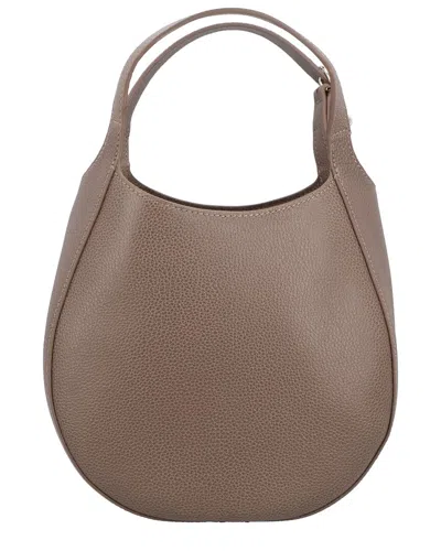 Longchamp Le Foulonné Leather Tote In Brown