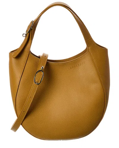Longchamp Le Foulonné Leather Tote In Brown