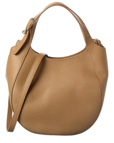 Longchamp Le Foulonne Leather Tote In Brown