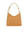 Longchamp Le Foulonne M Hobo Bag In Brown