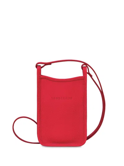Longchamp `le Foulonné` Phone Case In Red