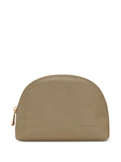 Longchamp Le Foulonné Pouch In Brown