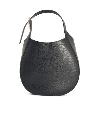 Longchamp 'le Foulonné' S Black Leather Bag