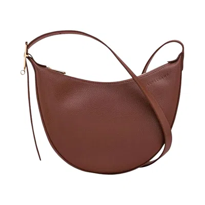 Pre-owned Longchamp Le Foulonné S Crossbody Bag 'coffee' | Brown | Women's Size Onesize