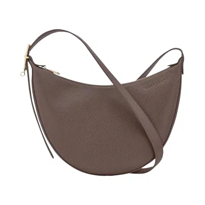 Pre-owned Longchamp Le Foulonné S Crossbody Bag 'taupe' | Brown | Women's Size Onesize