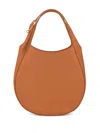 Longchamp Le Foulonné S 粒面皮质托特包 In Brown